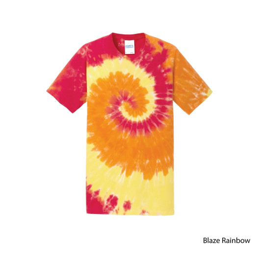 Promotional Mens Tie-Dye Shirts Blaze Rainbow